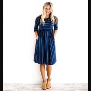 Roolee Sawyer Stripe Mom dress